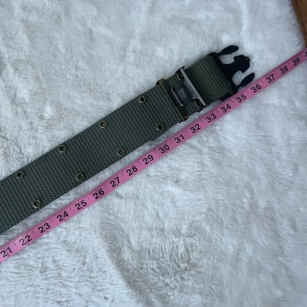 Vintage Army Green Military Belt